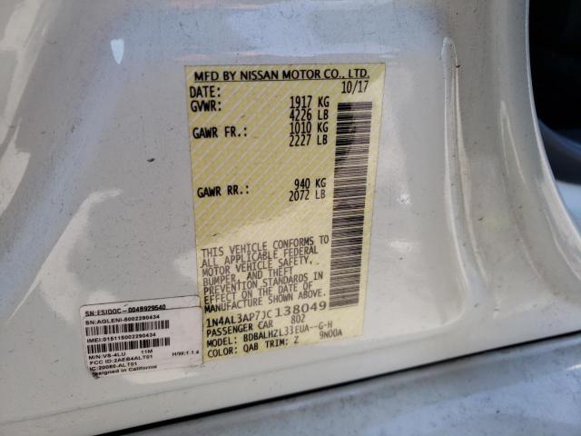2018 NISSAN ALTIMA 2.5 1N4AL3AP7JC138049