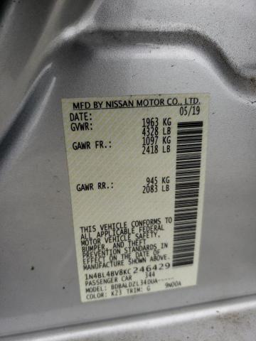 2019 NISSAN ALTIMA S 1N4BL4BV8KC246429