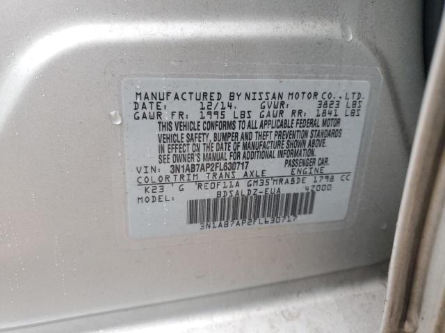 2015 NISSAN SENTRA S 3N1AB7AP2FL630717
