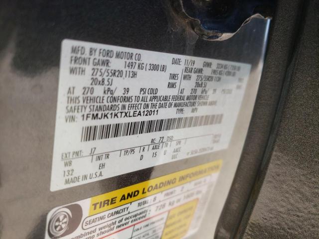 2020 FORD EXPEDITION - 1FMJK1KTXLEA12011