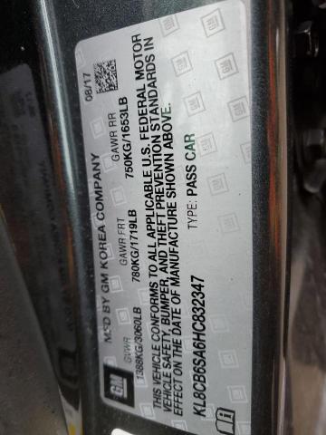 2017 CHEVROLET SPARK LS KL8CB6SA6HC832347