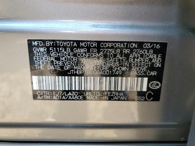 2016 LEXUS GS-F - JTHBP1BL0GA001749