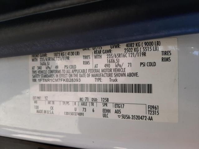 2015 FORD TRANSIT T- - 1FTNR1CM7FKB28393
