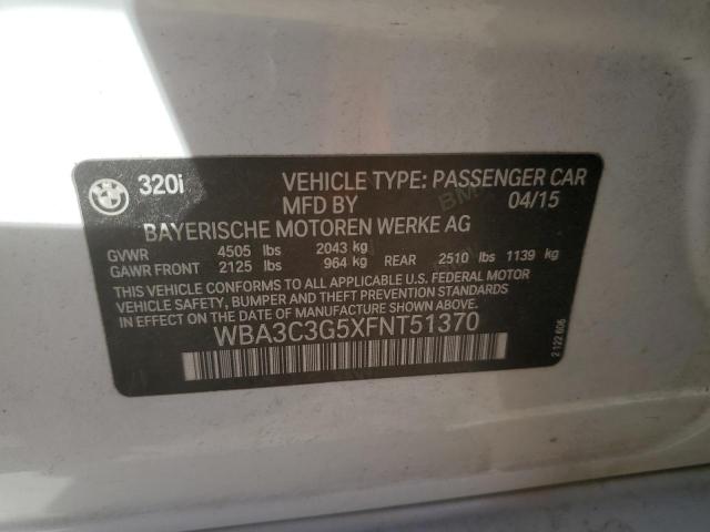 2015 BMW 320 I XDRI - WBA3C3G5XFNT51370