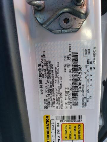 2016 FORD FUSION SE - 3FA6P0H99GR266867