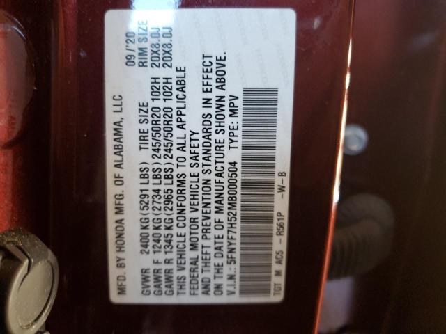 2021 HONDA PASSPORT E - 5FNYF7H52MB000504