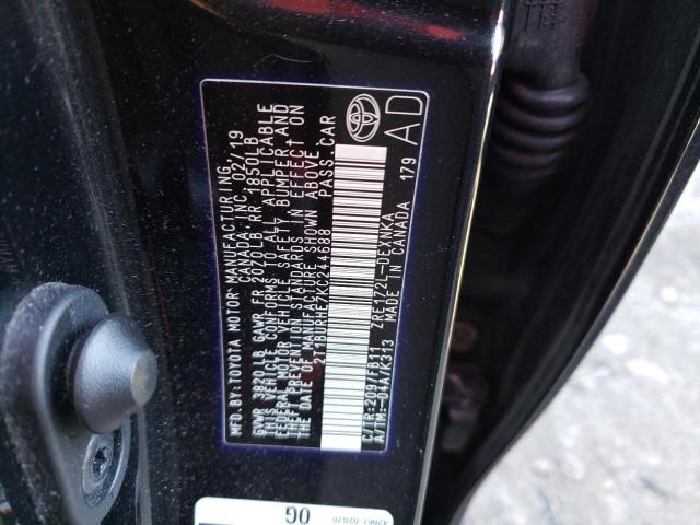 2019 TOYOTA COROLLA L - 2T1BURHE7KC244688