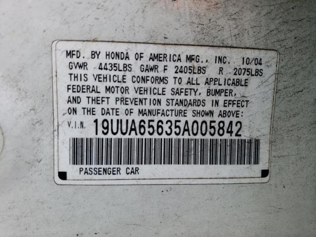 19UUA65635A005842 Acura TL