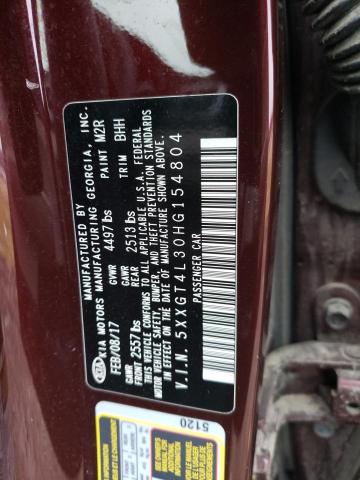5XXGT4L30HG154804 KIA Optima Lx