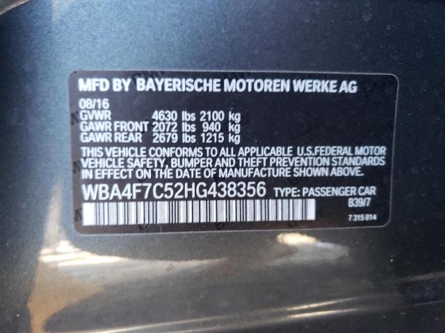 2017 BMW 430I GRAN - WBA4F7C52HG438356