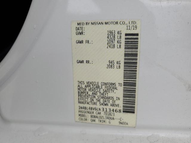 2020 NISSAN ALTIMA S 1N4BL4BV6LN313468