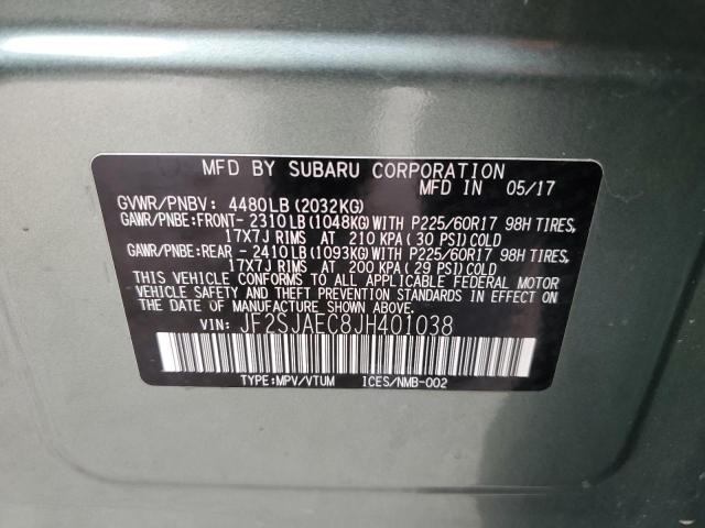 JF2SJAEC8JH401038 Subaru Forester