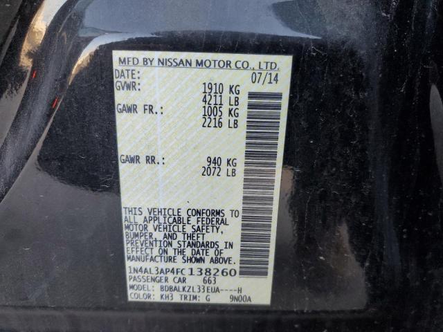 2015 NISSAN ALTIMA 2.5 1N4AL3AP4FC138260