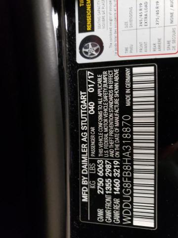 2017 MERCEDES-BENZ S 550 4MAT - WDDUG8FB8HA318870