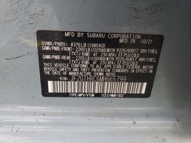 JF2GTHRC6MH665799 Subaru Crosstrek Sport