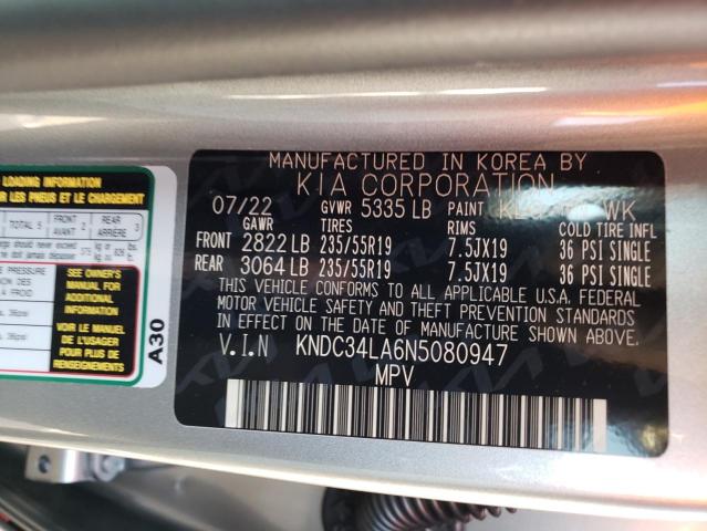 KNDC34LA6N5080947 KIA EV6 LIGHT