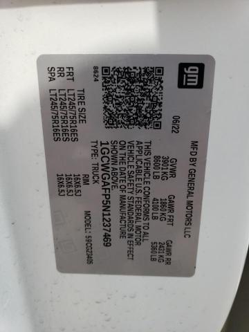2022 CHEVROLET EXPRESS G2 - 1GCWGAFP5N1237469
