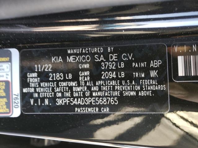 3KPF54AD3PE568765 KIA Forte Gt Line