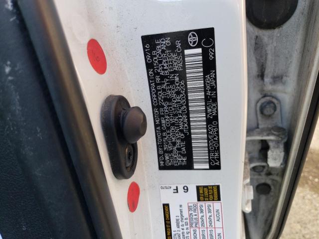 JTDKARFU3H3034206 Toyota PRIUS