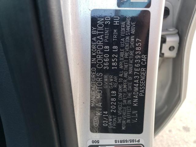 KNADM4A37E6393857 KIA RIO LX