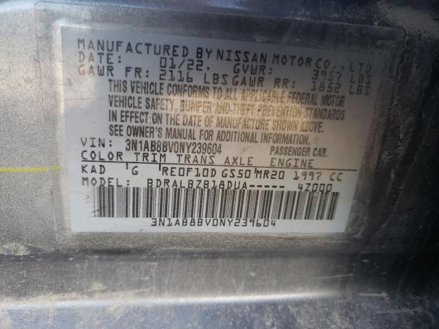 2022 NISSAN SENTRA S 3N1AB8BV0NY239604