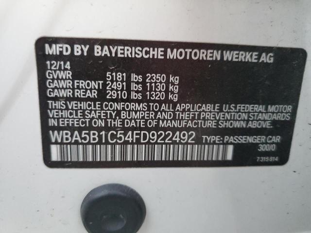 WBA5B1C54FD922492 BMW 535 I