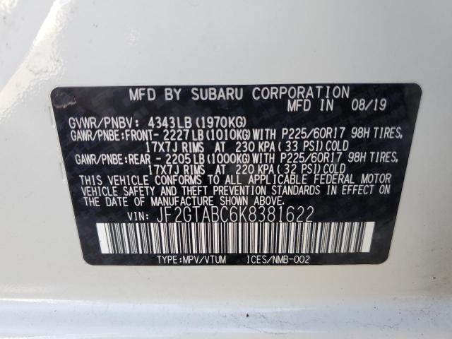 JF2GTABC6K8381622 Subaru Crosstrek