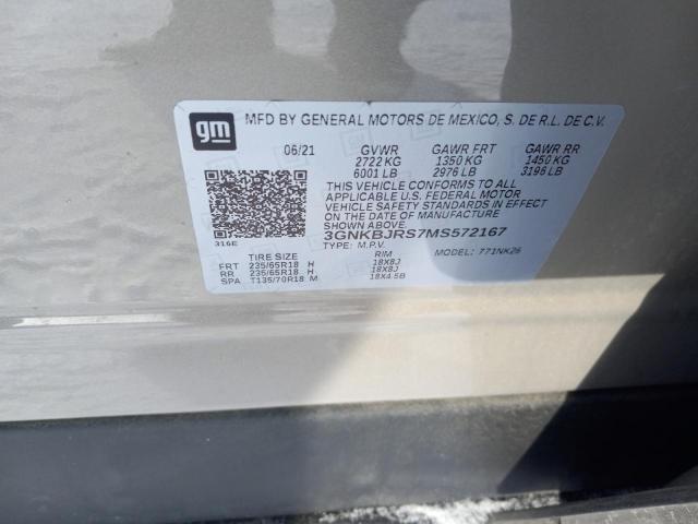 2021 CHEVROLET 10 - 3GNKBJRS7MS572167