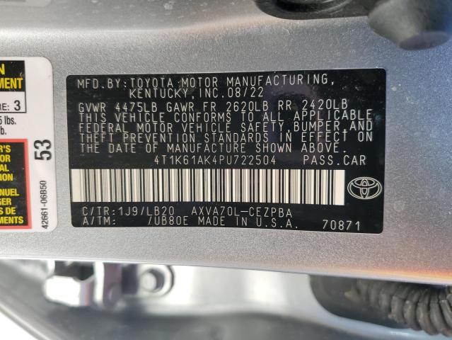2023 TOYOTA CAMRY XSE - 4T1K61AK4PU722504