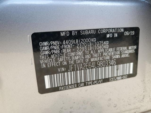 JF1VA2E64L9803346 Subaru Wrx Sti