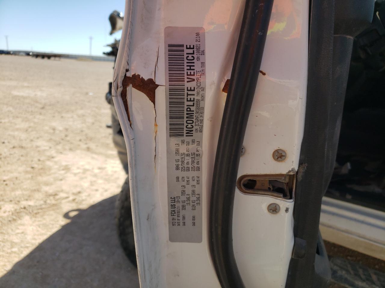 2019 Ram 5500 VIN: 3C7WRNFL9KG689990 Lot: 49163634