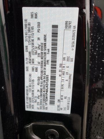 2020 FORD F150 POLIC 1FTEW1P40LKD12203