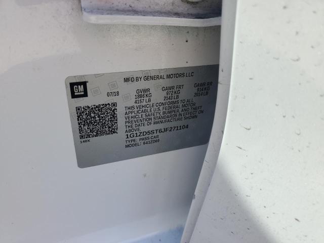 2018 CHEVROLET MALIBU LT 1G1ZD5ST6JF271104