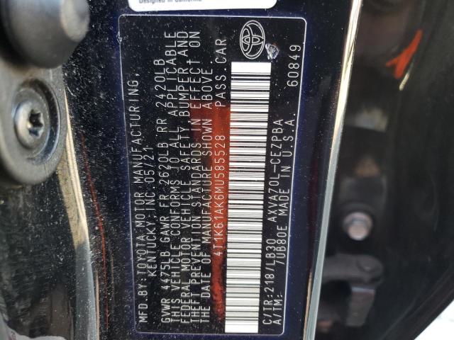 2021 TOYOTA CAMRY XSE - 4T1K61AK6MU585528