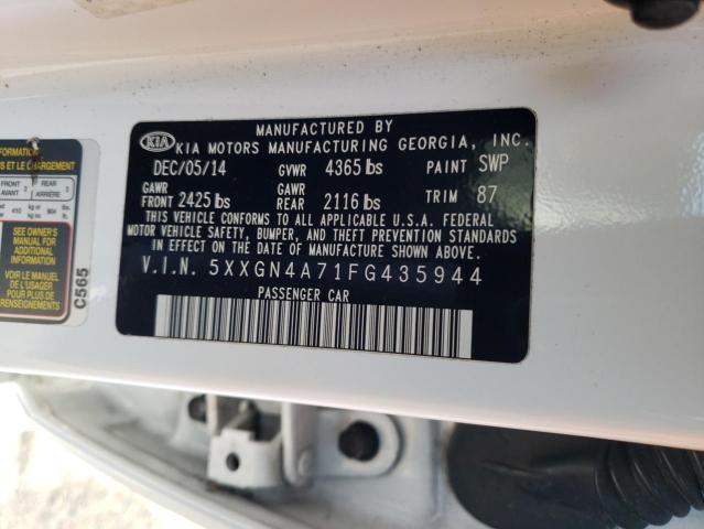 5XXGN4A71FG435944 KIA Optima