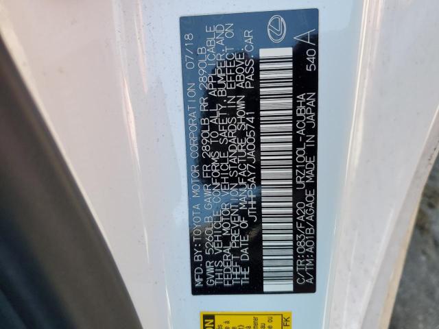2018 LEXUS LC 500 JTHHP5AY7JA005741