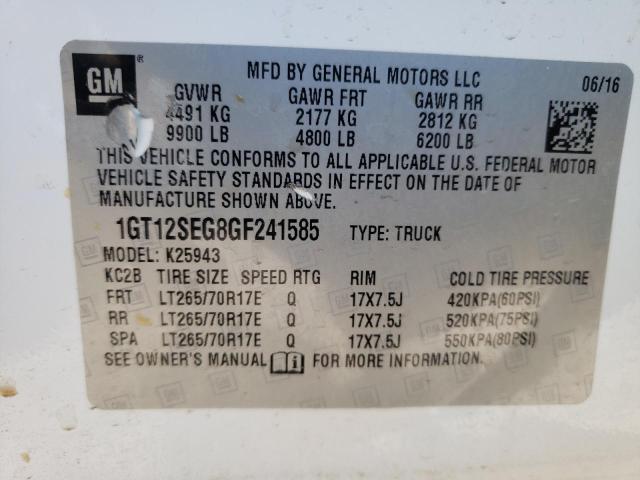 1GT12SEG8GF241585 GMC Sierra K2500 Sle