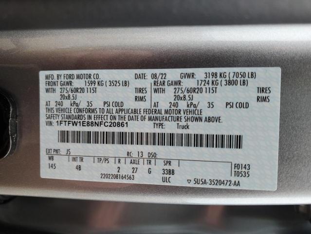 2022 FORD F150 SUPER - 1FTFW1E88NFC20861