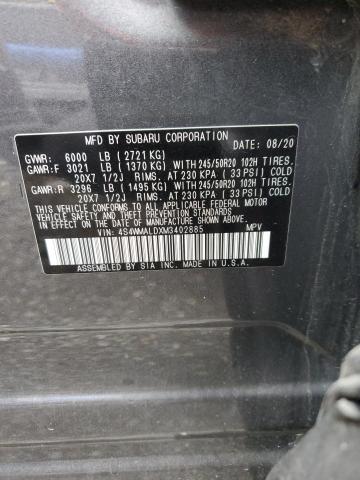 4S4WMALDXM3402885 Subaru Ascent Limited