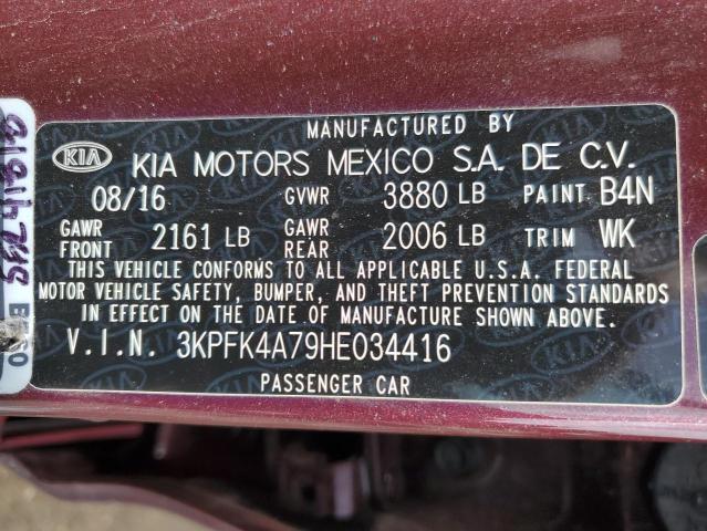 3KPFK4A79HE034416 2017 Kia Forte Lx
