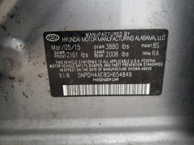 2016 HYUNDAI ELANTRA SE 5NPDH4AE8GH654849