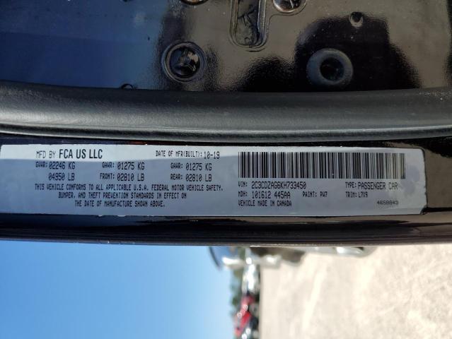 2C3CDZAG6KH733450 Dodge Challenger Sxt