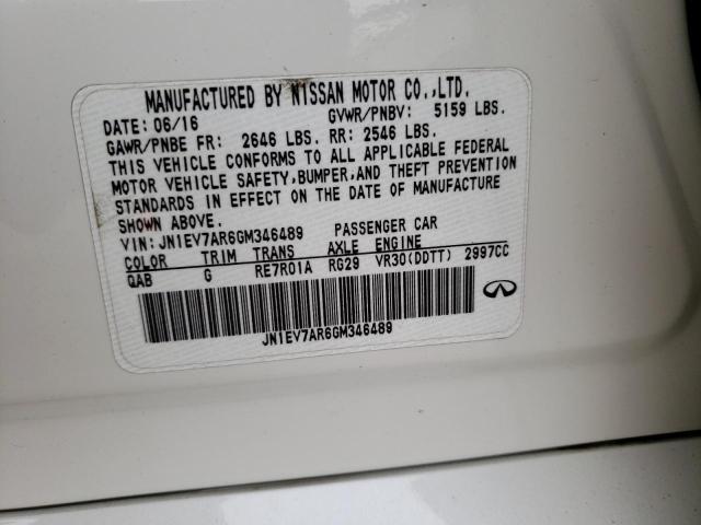 2016 INFINITI Q50 PREMIU - JN1EV7AR6GM346489