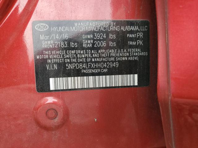 2017 HYUNDAI ELANTRA SE - 5NPD84LFXHH042949