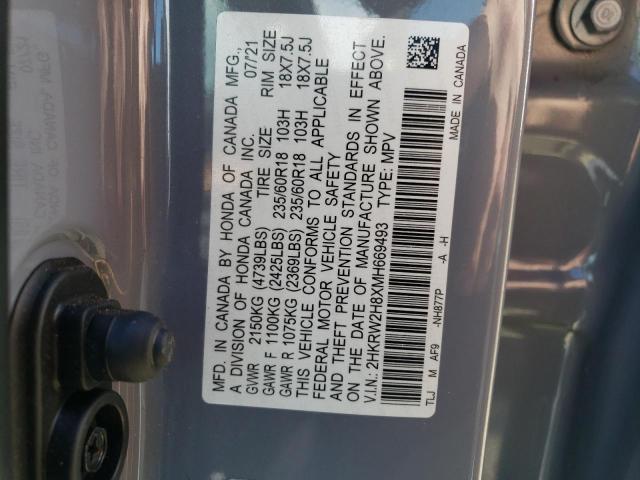 2021 HONDA CR-V EXL 2HKRW2H8XMH669493