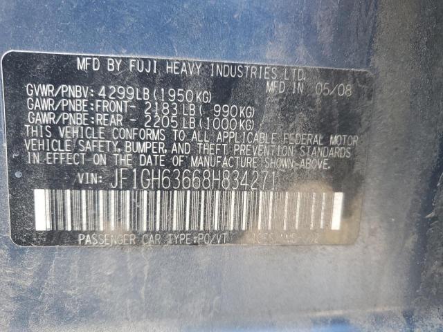 JF1GH63668H834271 Subaru Impreza Outback Sport