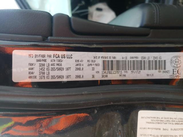 1C4RJFBG2JC379715 Jeep Grand Cherokee Limited