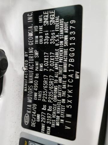 5XYKTCA17BG013379 KIA Sorento Base
