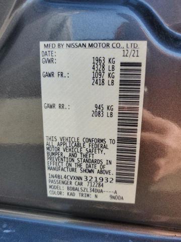1N4BL4CVXNN321932 Nissan ALTIMA SR