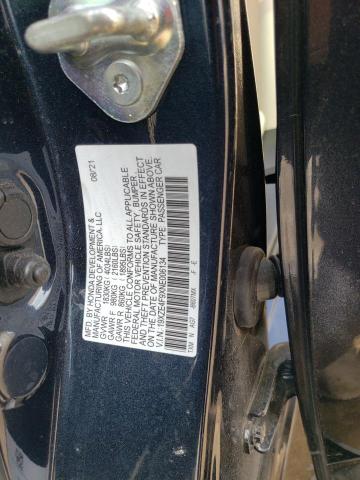 2022 HONDA INSIGHT TO 19XZE4F9XNE006134